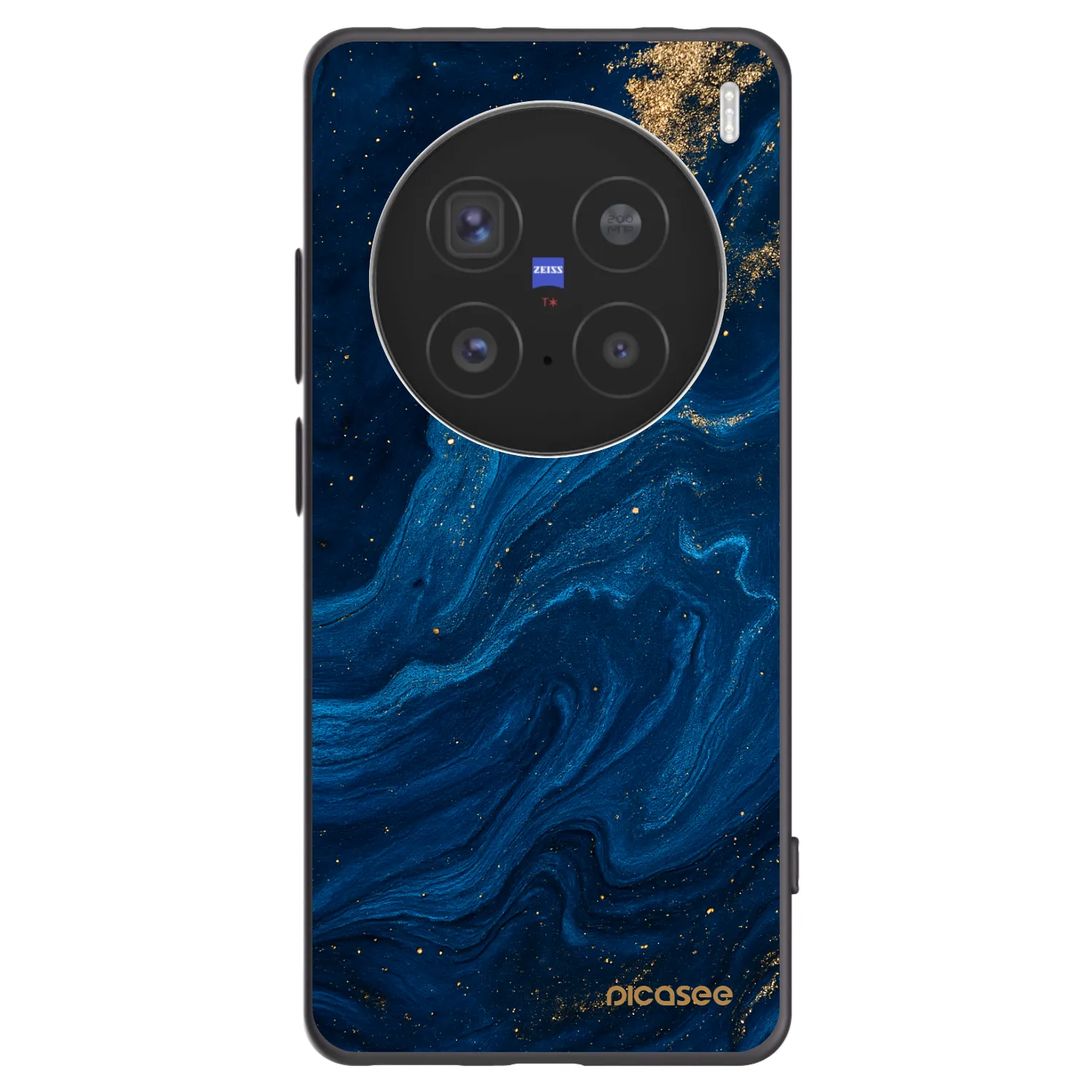 Picasee silikonowe czarne etui na Vivo X200 Pro - Blue