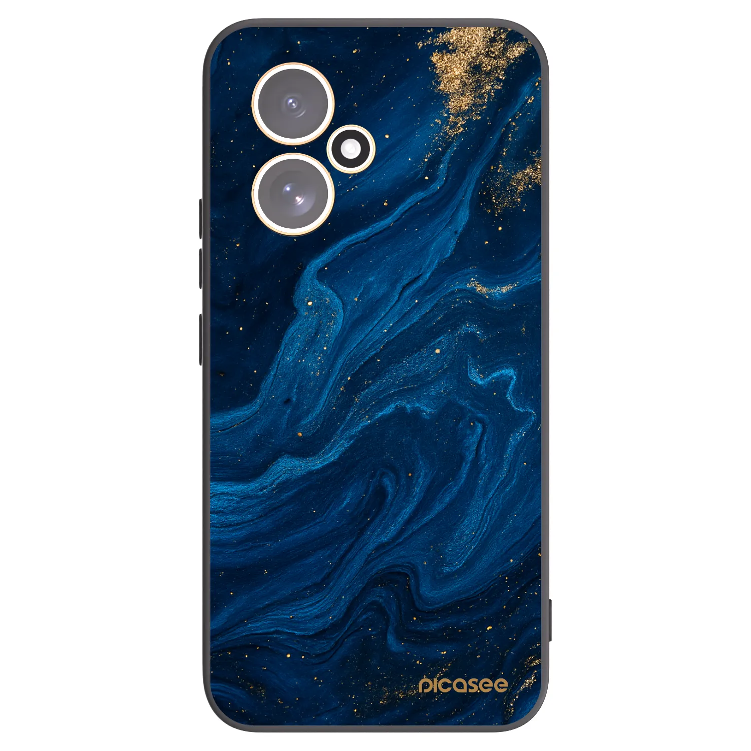 Picasee silikonowe czarne etui na Honor 400 5G - Blue