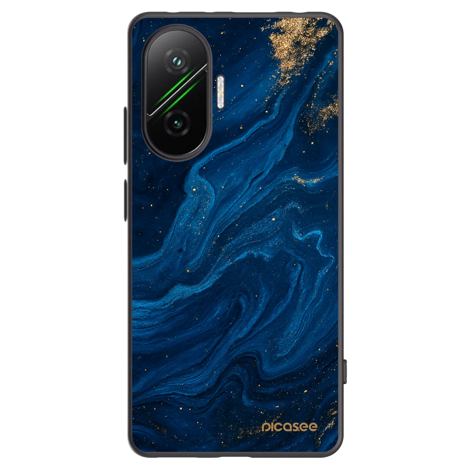 Picasee silikonowe czarne etui na Xiaomi Poco F7 5G - Blue