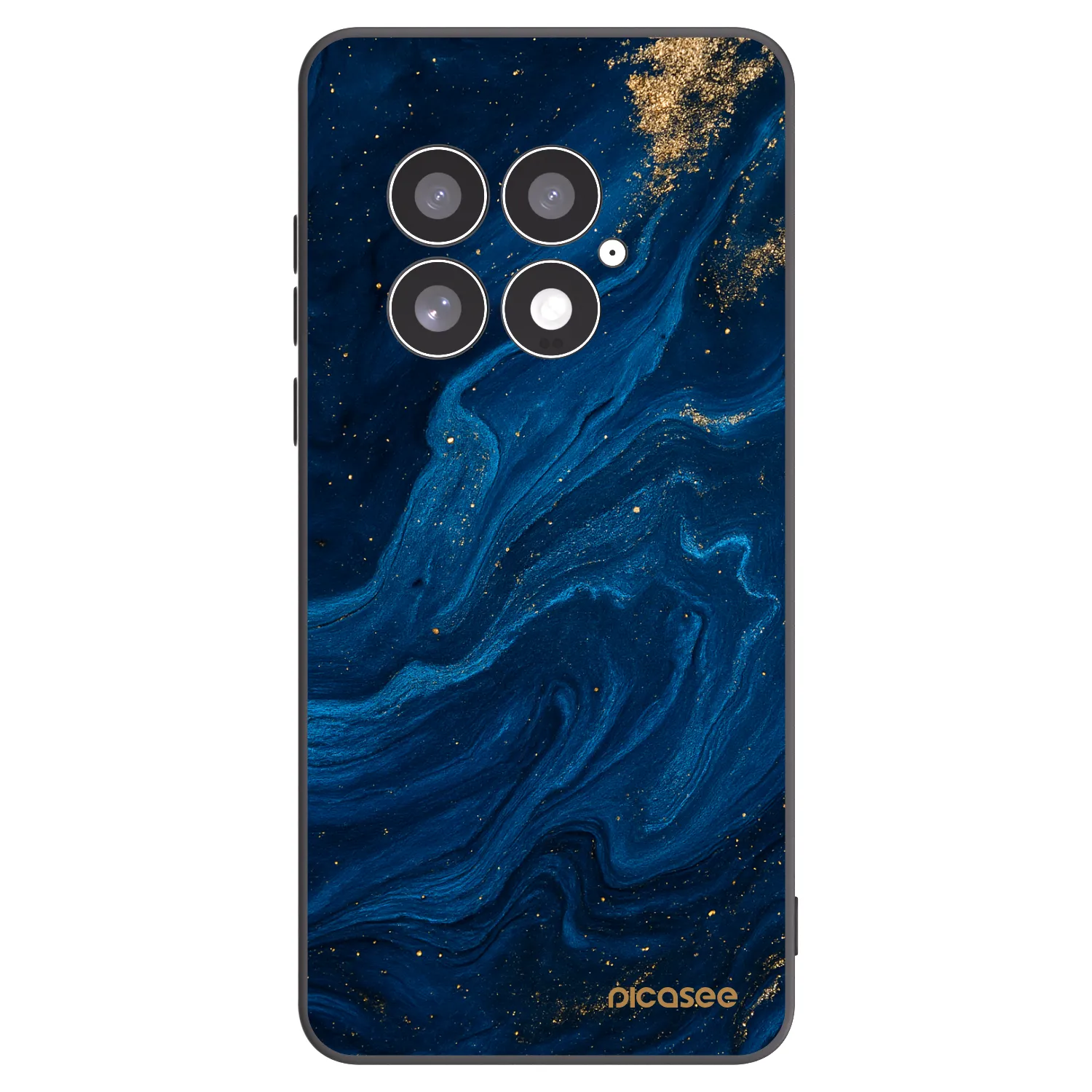 Picasee silikonowe czarne etui na OnePlus 13 5G - Blue