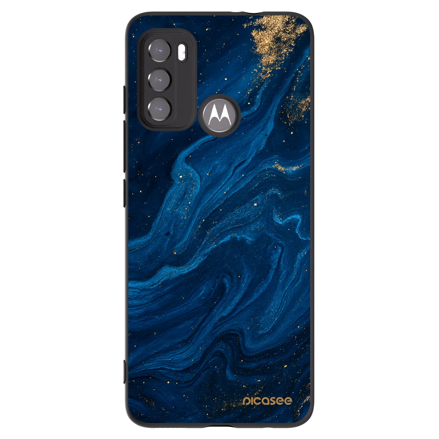 Picasee silikonowe czarne etui na Motorola Edge 60 5G - Blue