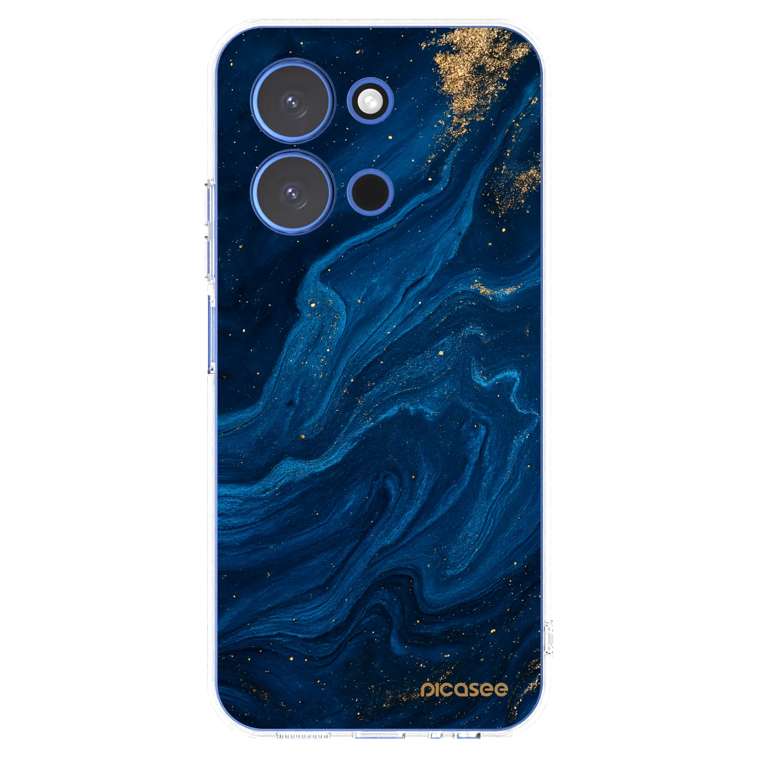 Picasee silikonowe przeźroczyste etui na Xiaomi Redmi 15C 4G - Blue