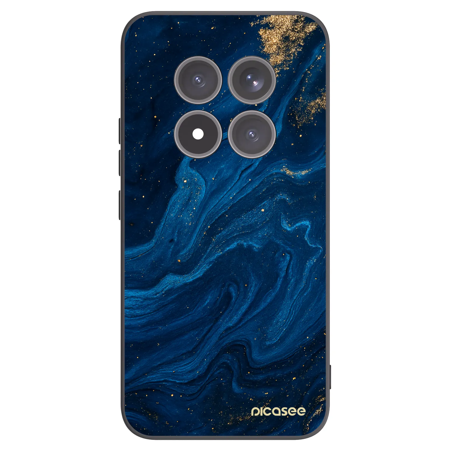 Picasee silikonowe czarne etui na Xiaomi Redmi Note 15 Pro+ - Blue