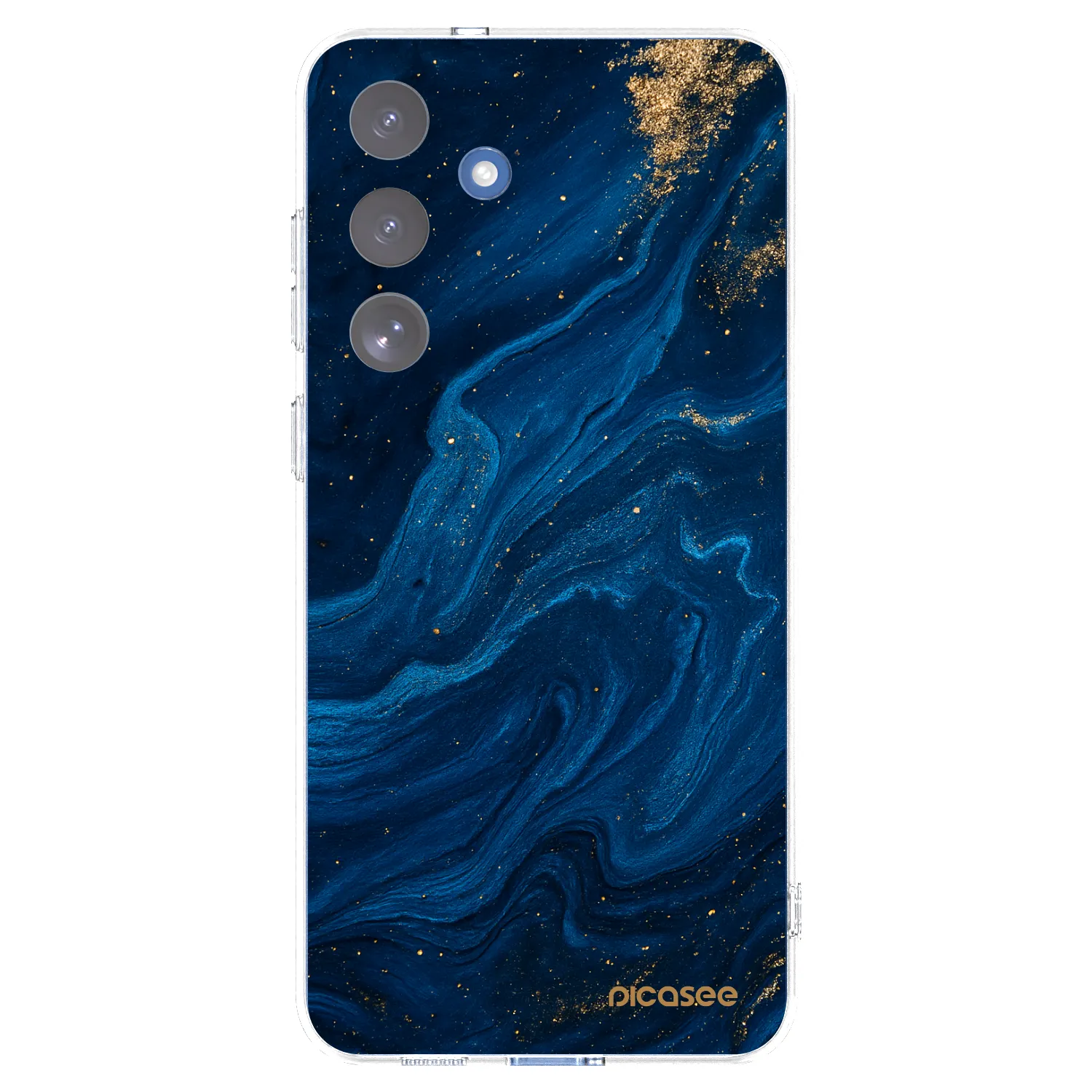 Picasee silikonowe przeźroczyste etui na Samsung Galaxy S25 FE 5G - Blue