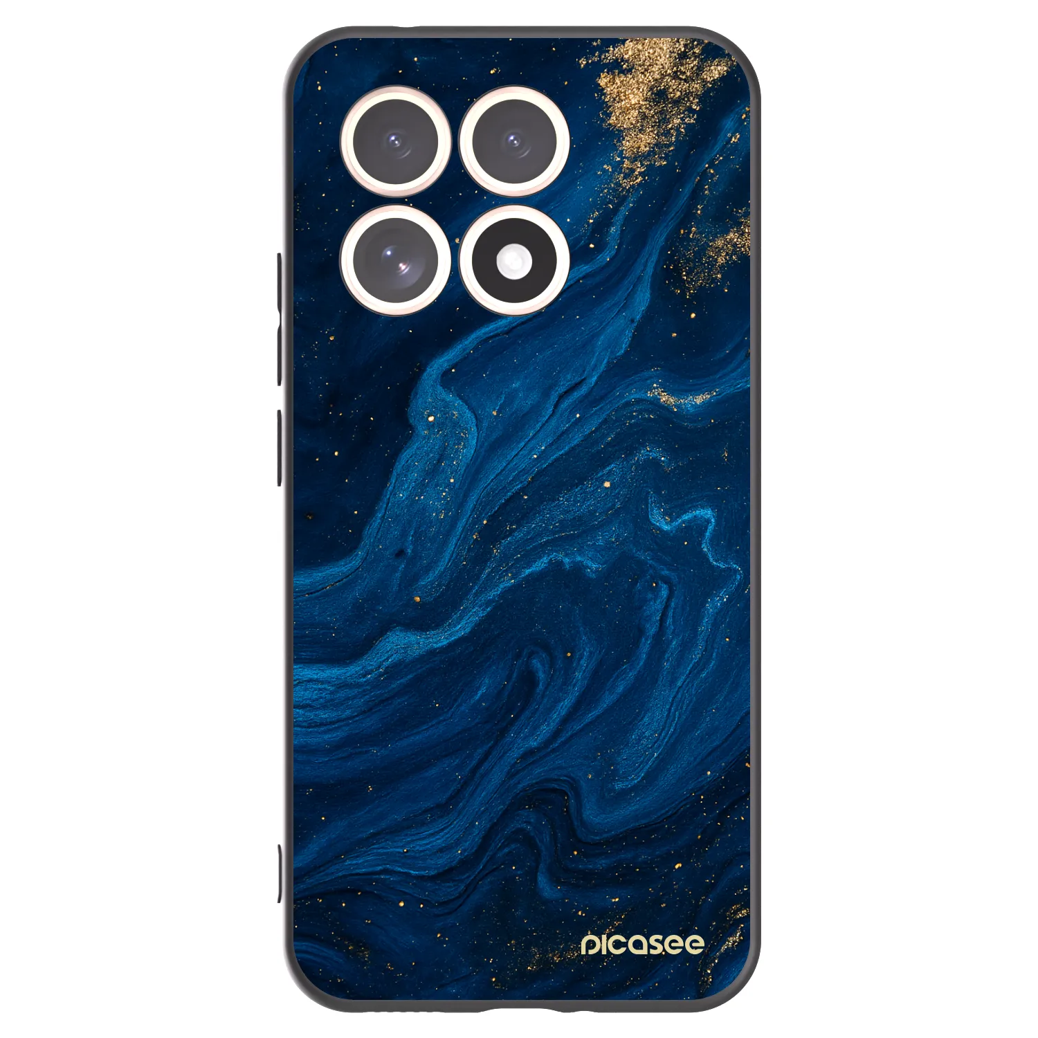 Picasee silikonowe czarne etui na Xiaomi 15T - Blue