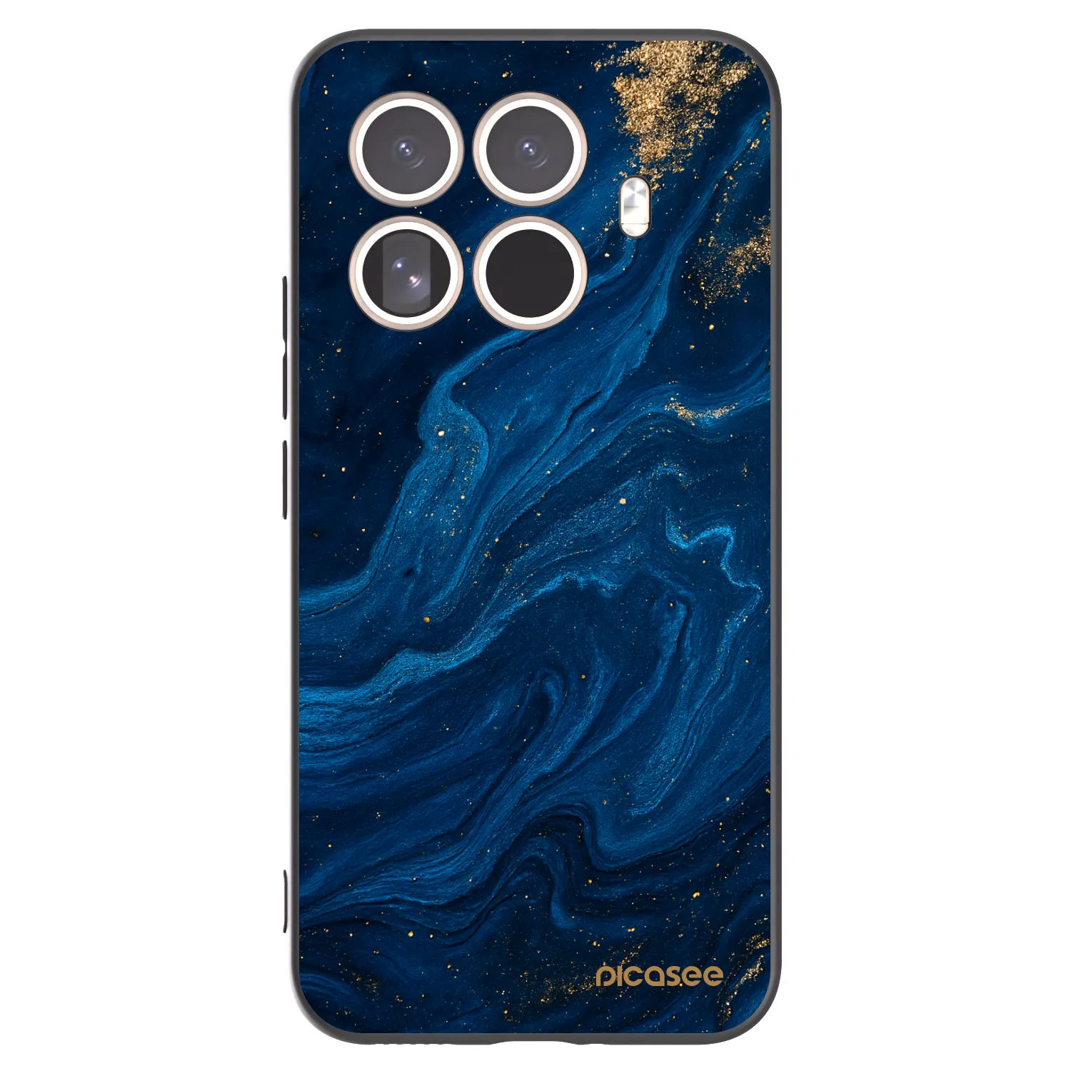 Picasee silikonowe czarne etui na Xiaomi 15T Pro - Blue