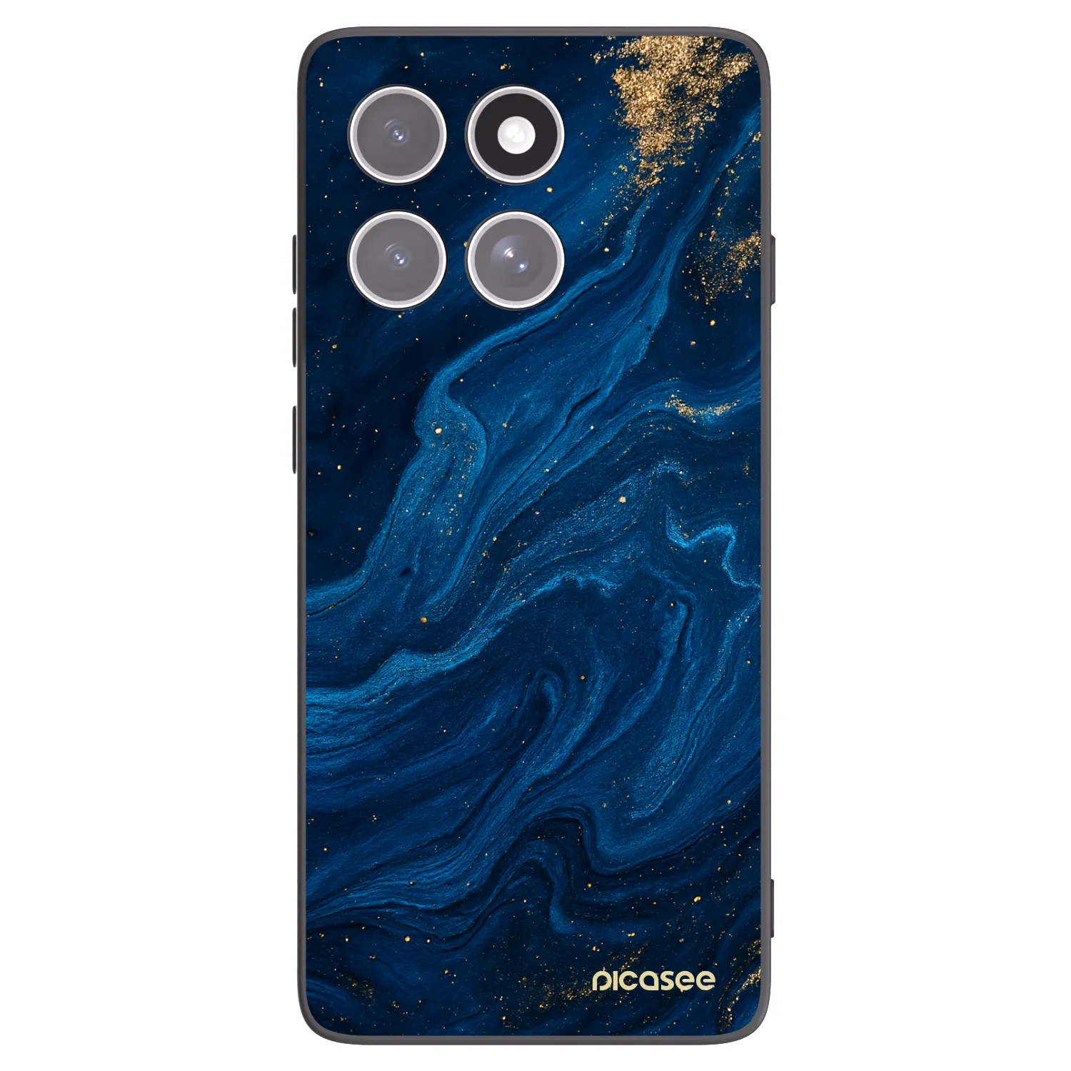 Picasee silikonowe czarne etui na Motorola Edge 60 Fusion - Blue