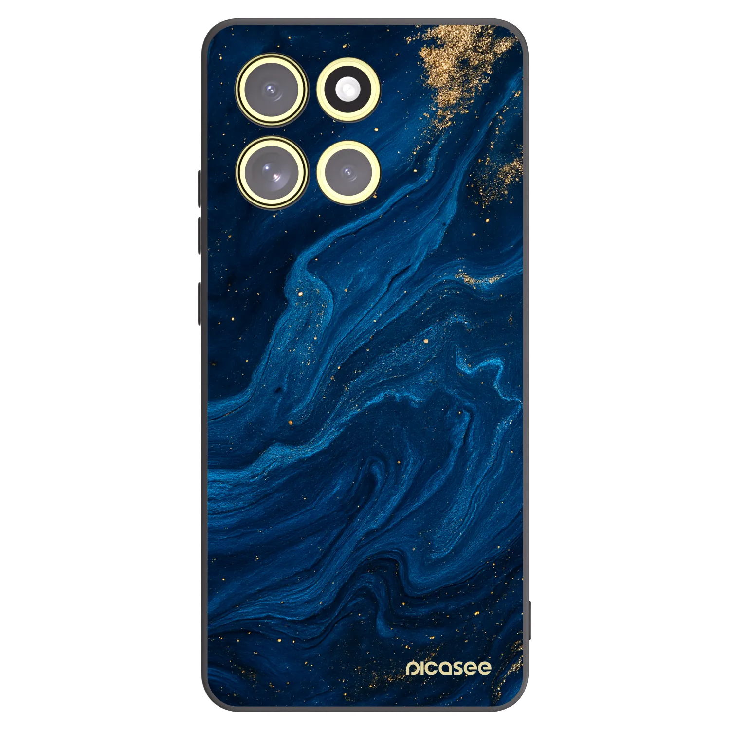 Picasee silikonowe czarne etui na Motorola Moto G86 Power 5G - Blue