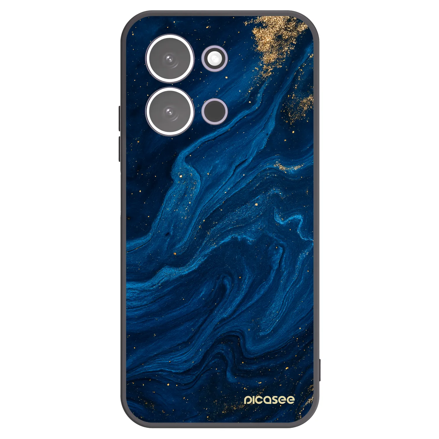 Picasee silikonowe czarne etui na Xiaomi Redmi 15C 5G - Blue