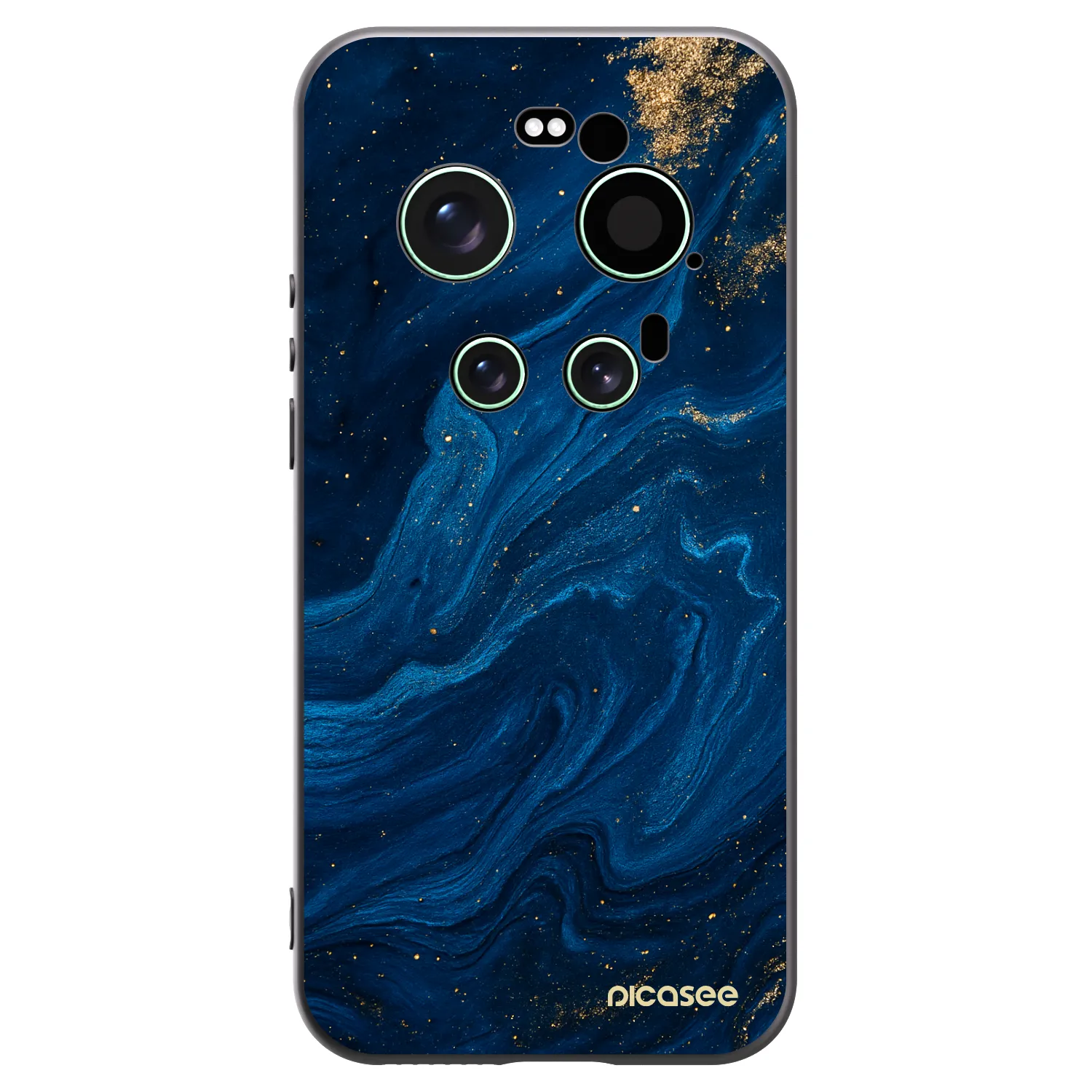 Picasee silikonowe czarne etui na Xiaomi 17 Ultra - Blue