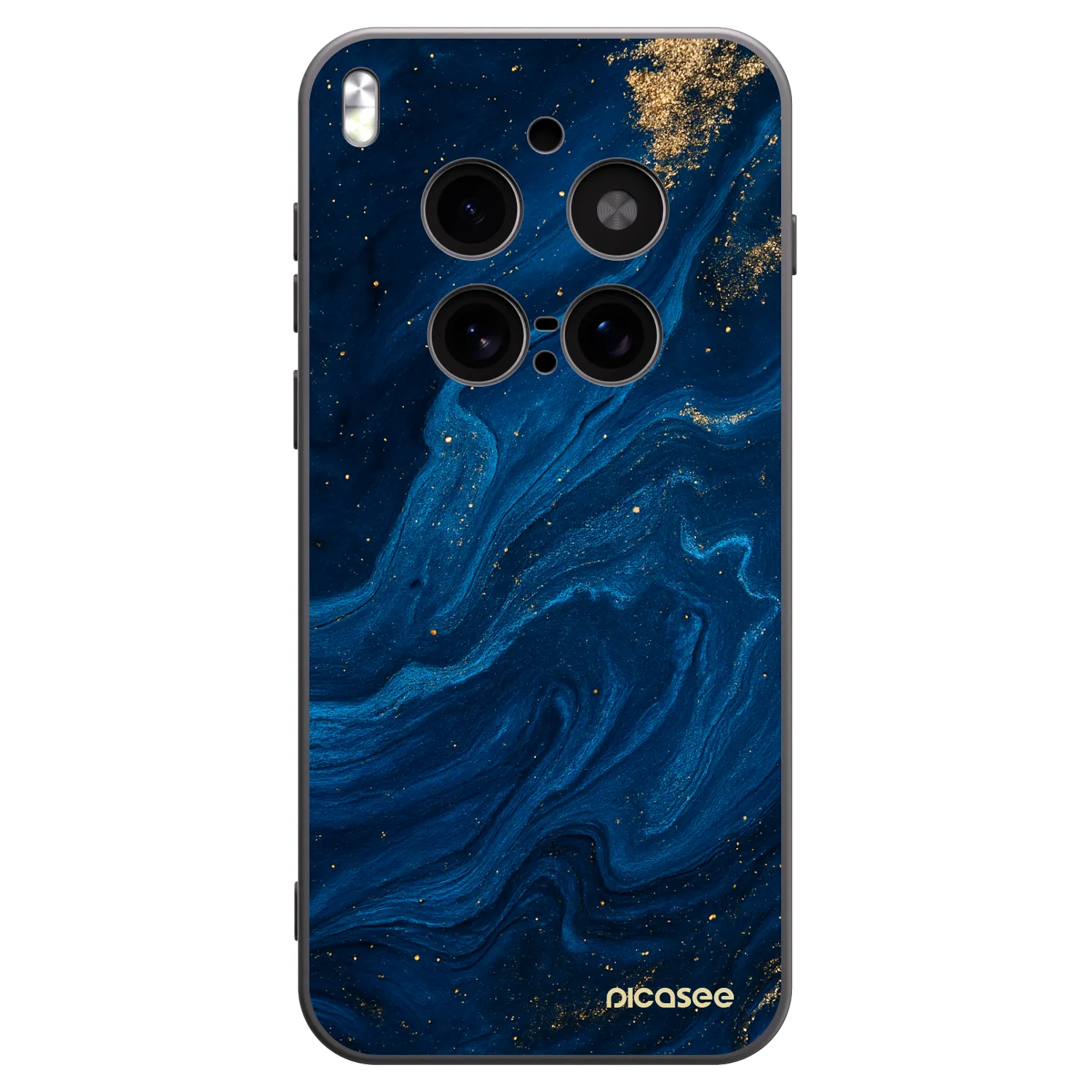 Picasee silikonowe czarne etui na Vivo X300 Pro - Blue
