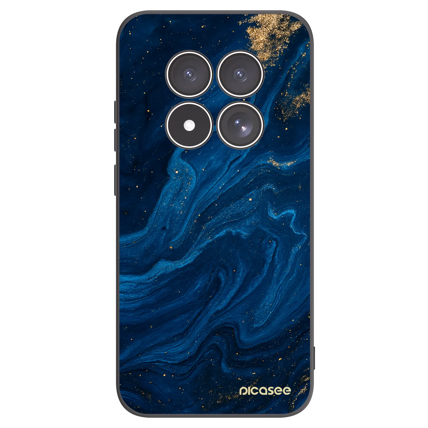 Picasee silikonowe czarne etui na Xiaomi Redmi Note 15 Pro 5G - Blue