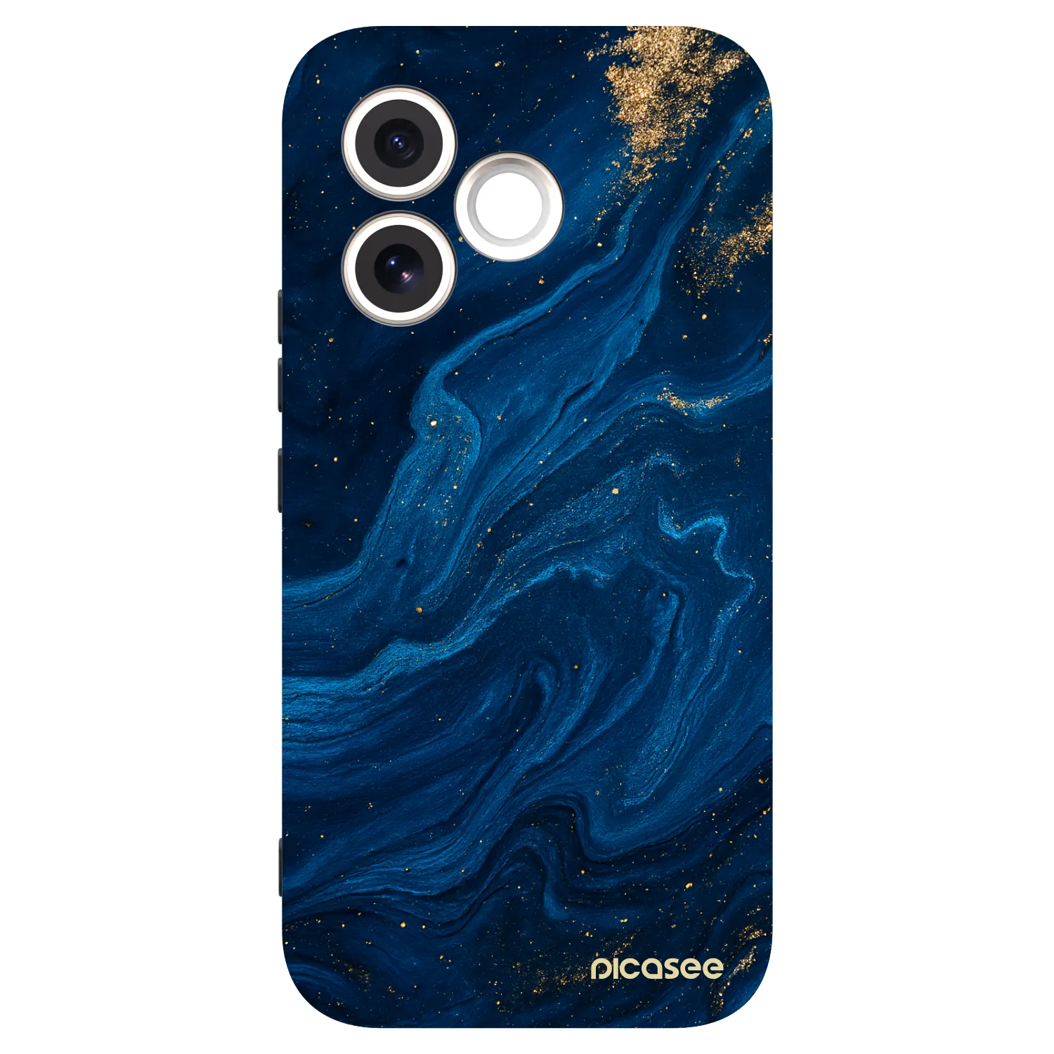 Picasee silikonowe czarne etui na Honor 600 Lite - Blue