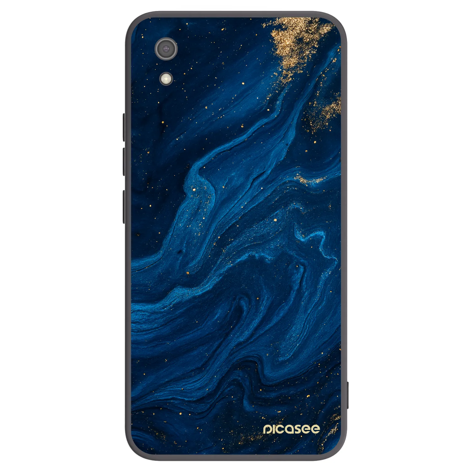 Picasee silikonowe czarne etui na Xiaomi Redmi 7A - Blue