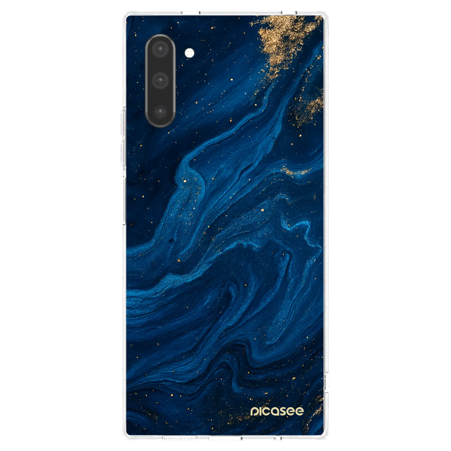 Picasee silikonowe przeźroczyste etui na Samsung Galaxy Note 10 N970F - Blue