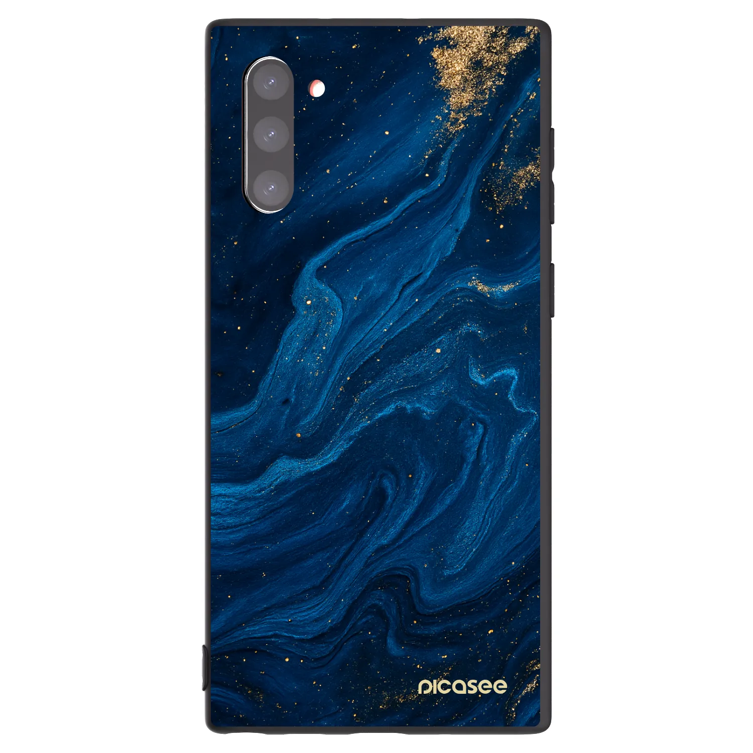 Picasee silikonowe czarne etui na Samsung Galaxy Note 10 N970F - Blue