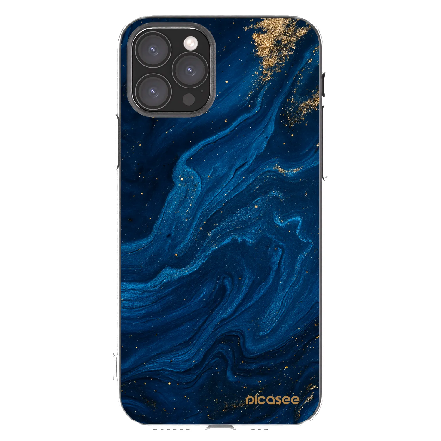 Picasee silikonowe przeźroczyste etui na Apple iPhone 11 Pro - Blue