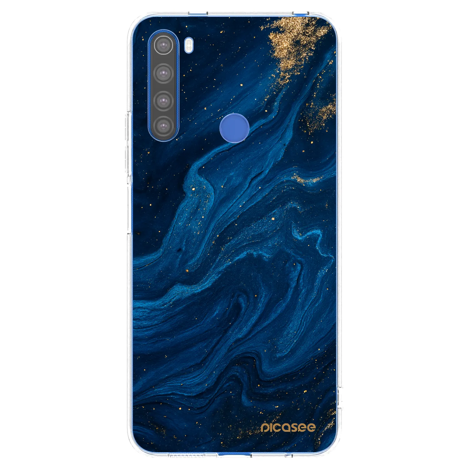 Picasee silikonowe przeźroczyste etui na Xiaomi Redmi Note 8T - Blue