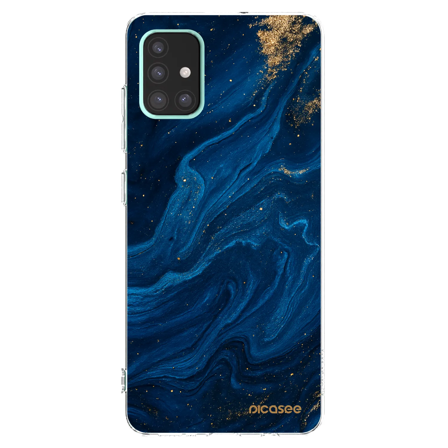 Picasee silikonowe przeźroczyste etui na Samsung Galaxy A51 A515F - Blue