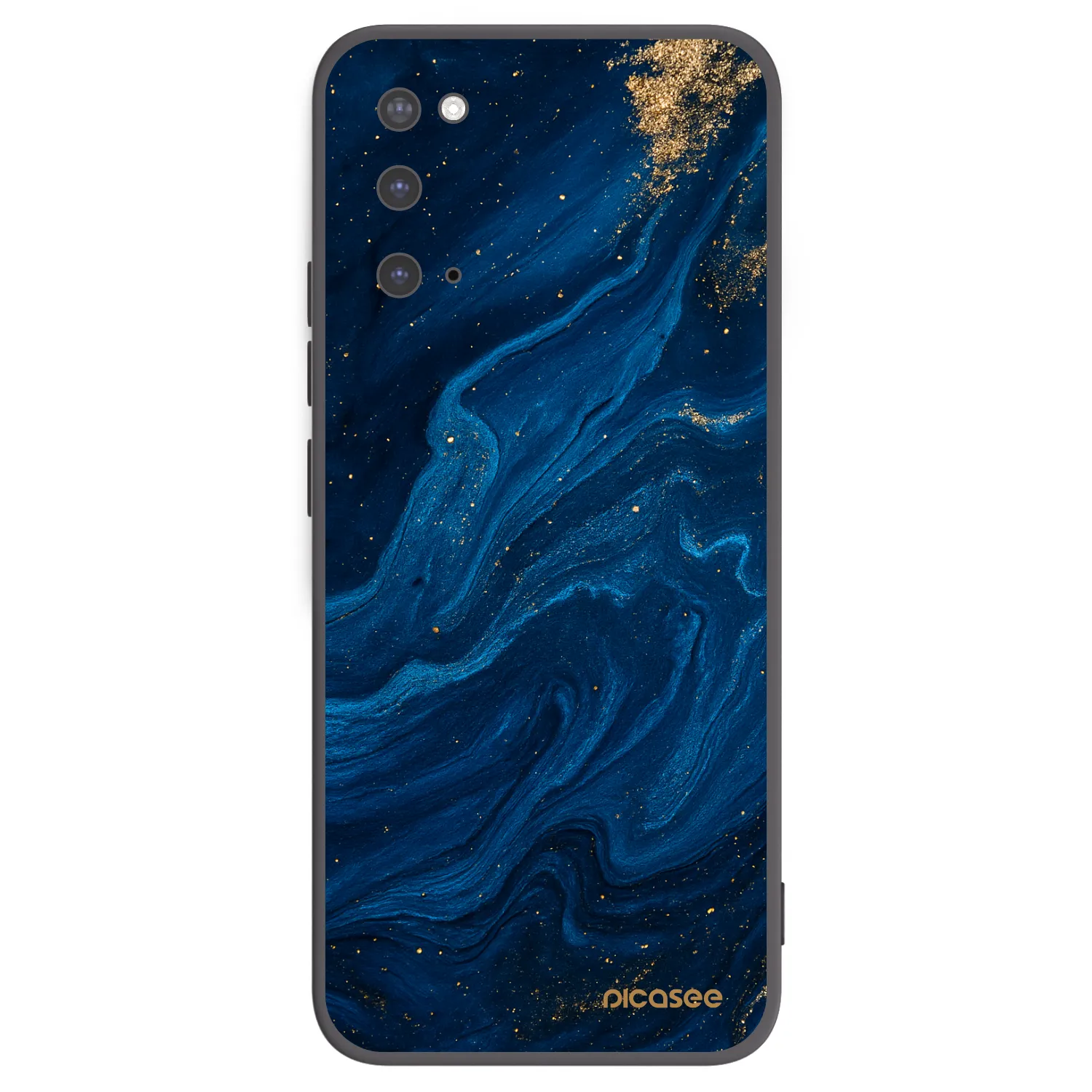 Picasee silikonowe czarne etui na Samsung Galaxy S20 G980F - Blue