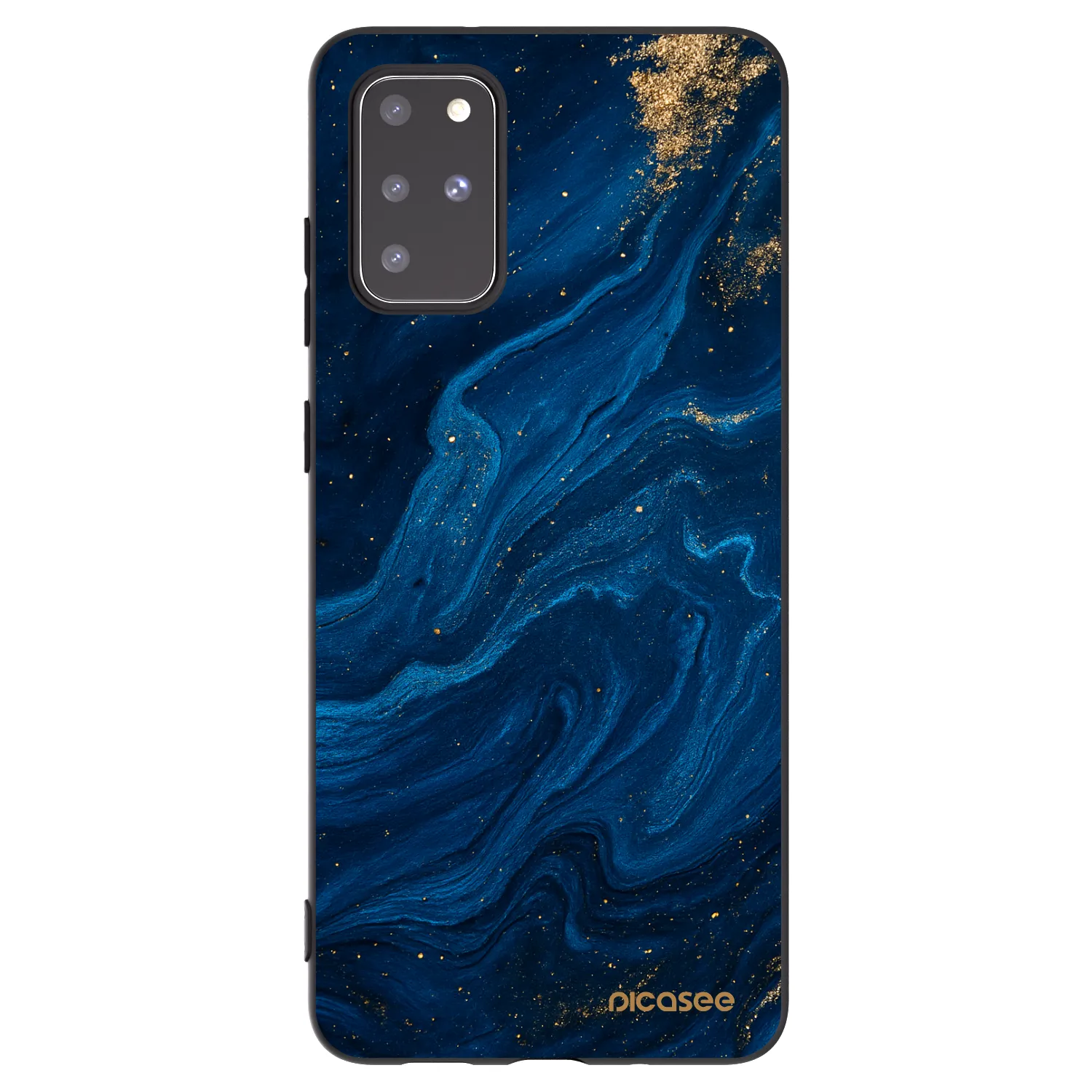 Picasee silikonowe czarne etui na Samsung Galaxy S20+ G985F - Blue