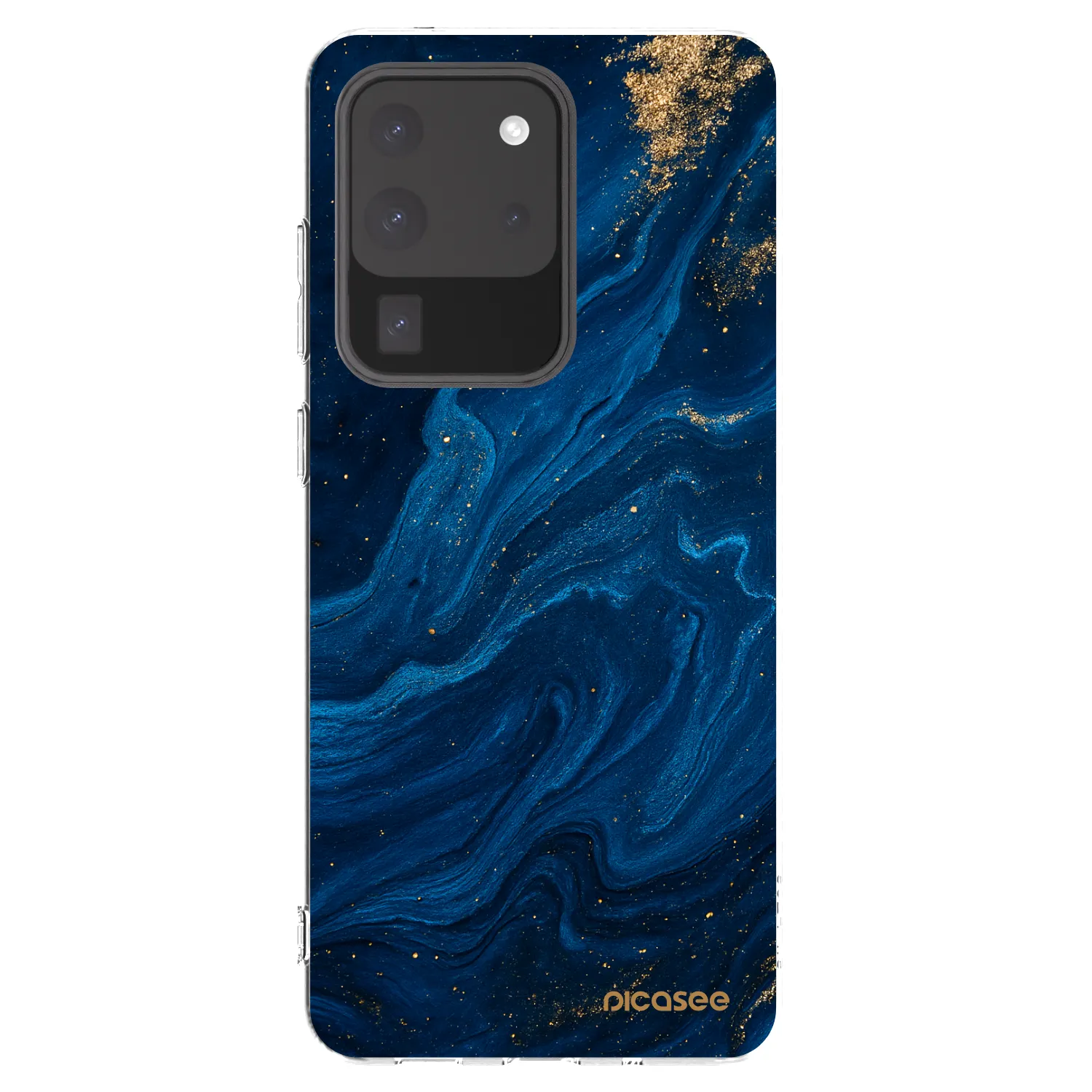 Picasee silikonowe przeźroczyste etui na Samsung Galaxy S20 Ultra 5G G988F - Blue