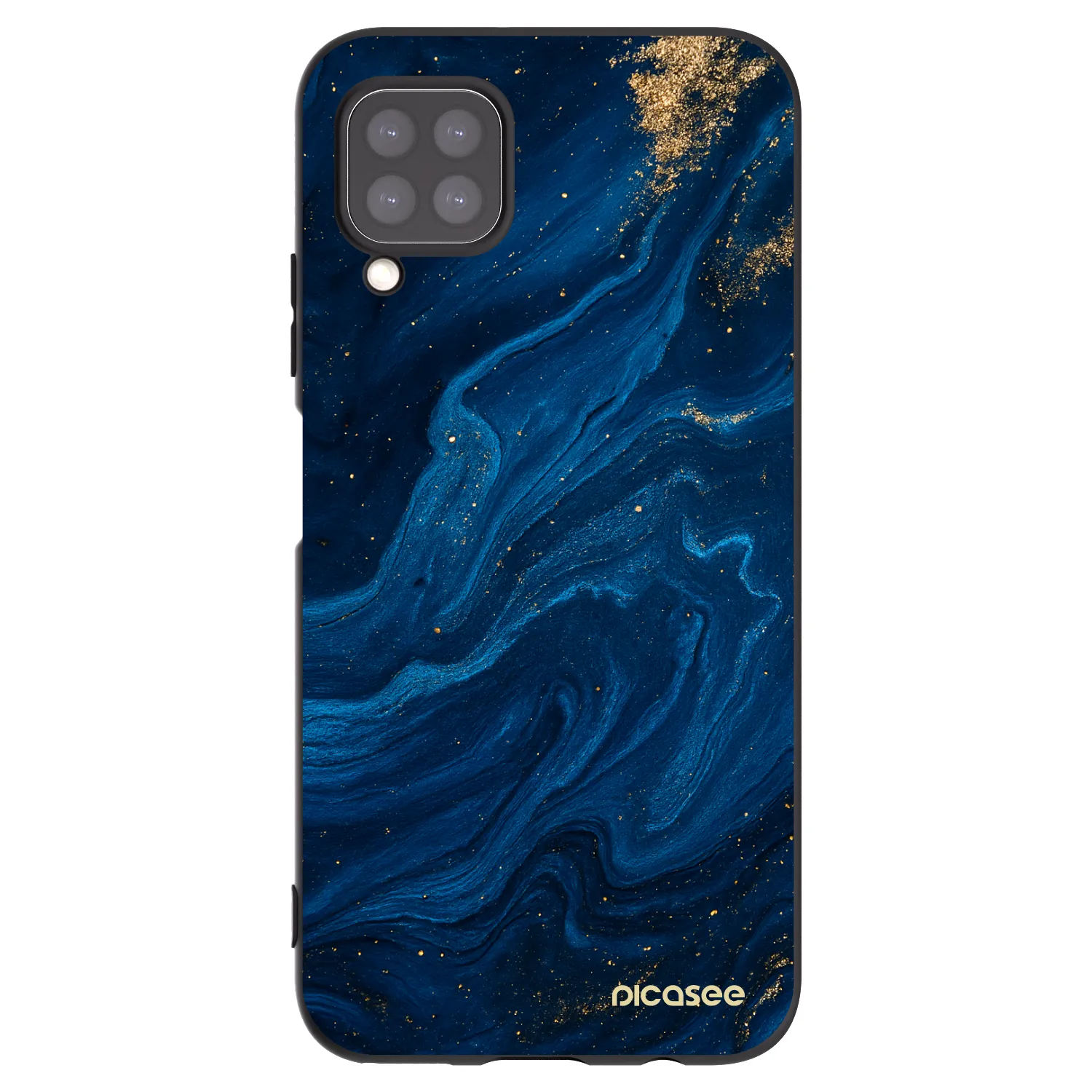 Picasee silikonowe czarne etui na Huawei P40 Lite - Blue