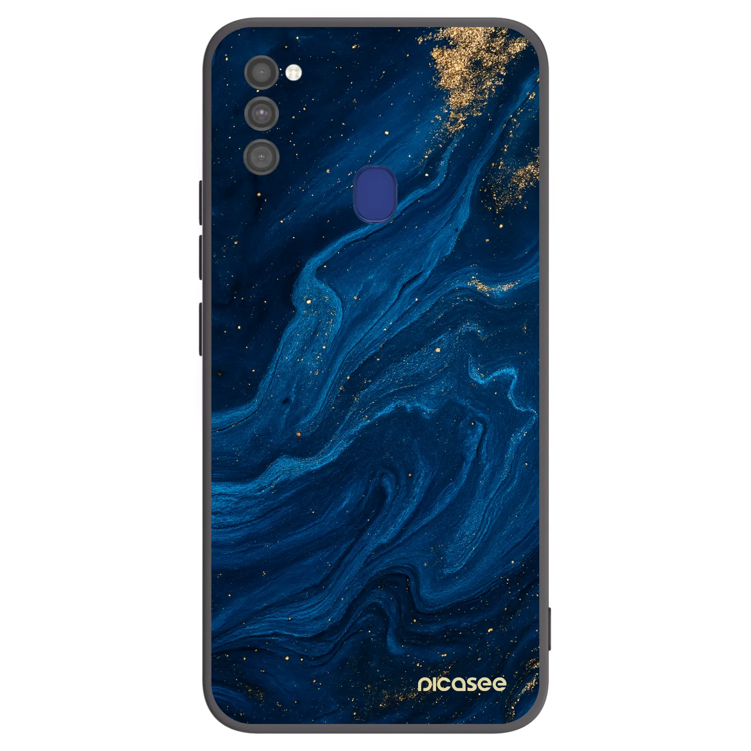 Picasee silikonowe czarne etui na Samsung Galaxy M21 M215F - Blue