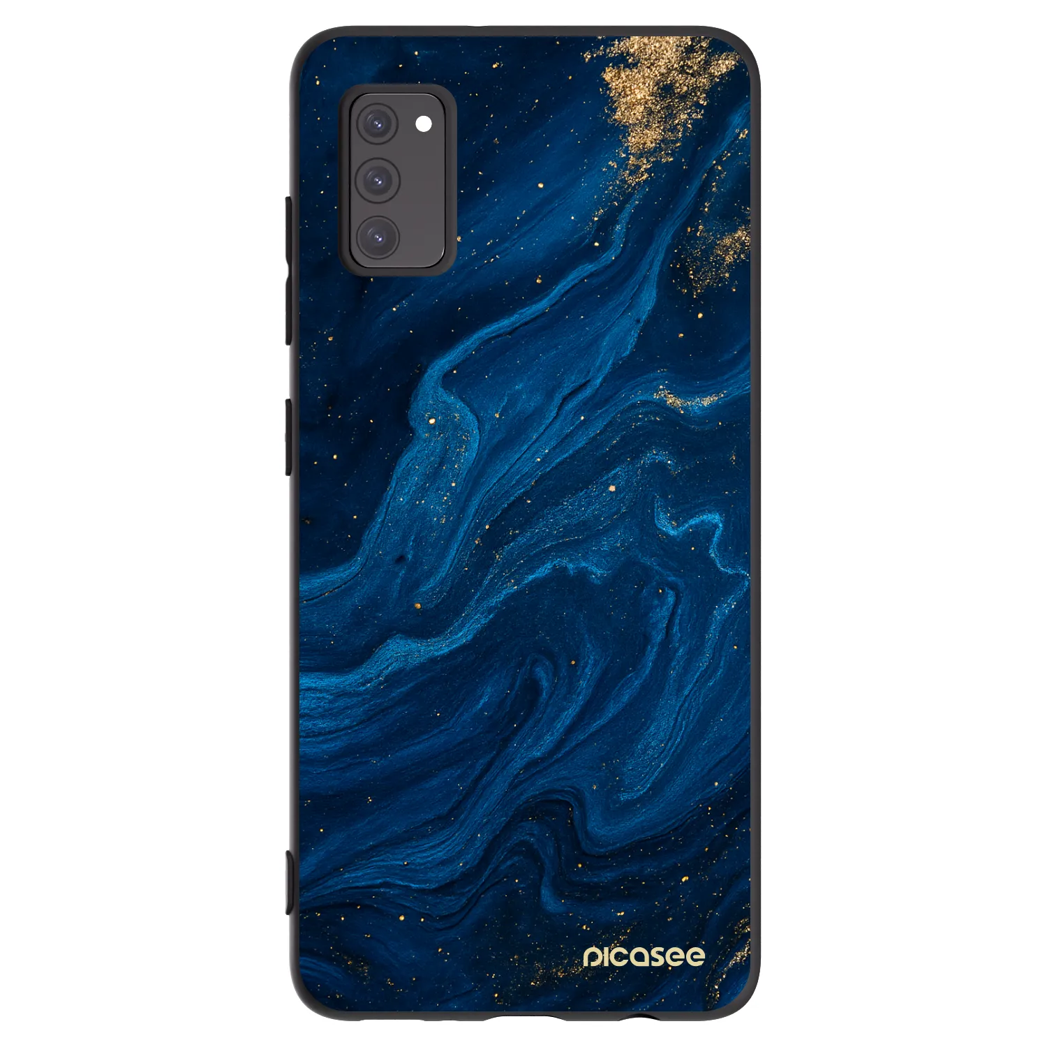 Picasee silikonowe czarne etui na Samsung Galaxy A41 A415F - Blue