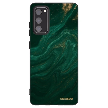 Picasee silikonowe czarne etui na Samsung Galaxy S20 FE - Green