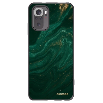 Picasee silikonowe czarne etui na Xiaomi Redmi Note 10S - Green