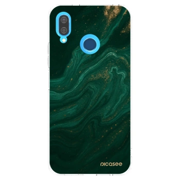 Picasee silikonowe przeźroczyste etui na Huawei P20 Lite - Green