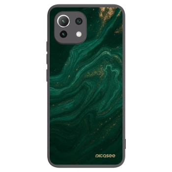 Picasee silikonowe czarne etui na Xiaomi Mi 11 Lite - Green