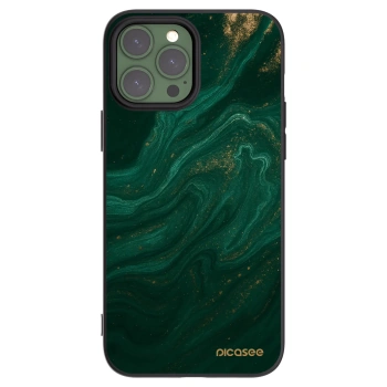 Picasee silikonowe czarne etui na Apple iPhone 13 Pro Max - Green