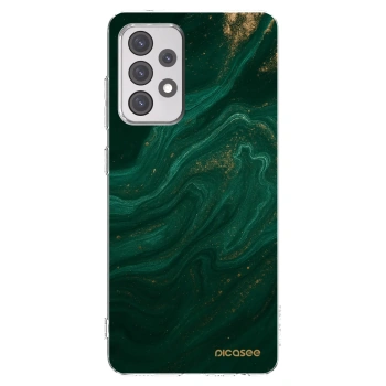 Picasee silikonowe przeźroczyste etui na Samsung Galaxy A52s 5G A528B - Green