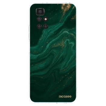 Picasee silikonowe przeźroczyste etui na Xiaomi Redmi 10 - Green
