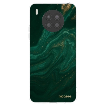 Picasee silikonowe przeźroczyste etui na Huawei Nova 8i - Green