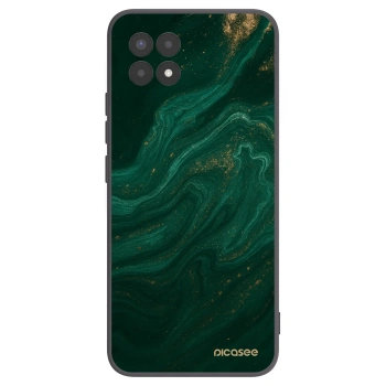 Picasee silikonowe czarne etui na Realme 8i - Green