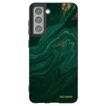 Picasee silikonowe czarne etui na Samsung Galaxy S21 FE 5G - Green