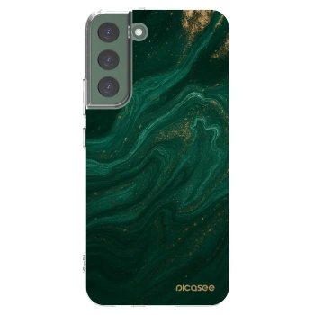 Picasee silikonowe przeźroczyste etui na Samsung Galaxy S22+ 5G - Green