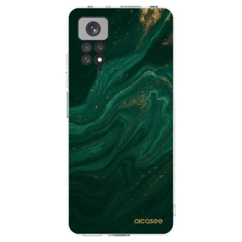 Picasee silikonowe przeźroczyste etui na Xiaomi Redmi Note 11 - Green