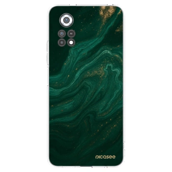 Picasee silikonowe przeźroczyste etui na Xiaomi Poco X4 Pro 5G - Green