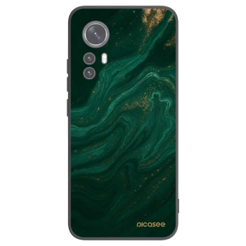 Picasee silikonowe czarne etui na Xiaomi 12 - Green