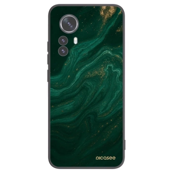 Picasee silikonowe czarne etui na Xiaomi 12 Pro - Green