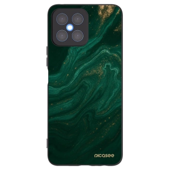 Picasee silikonowe czarne etui na Honor X8 4G - Green