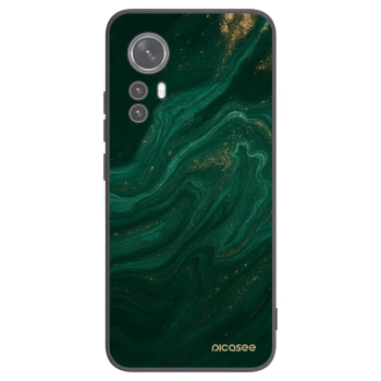 Picasee silikonowe czarne etui na Xiaomi 12X - Green