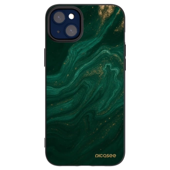 Picasee silikonowe czarne etui na Apple iPhone 14 Plus - Green