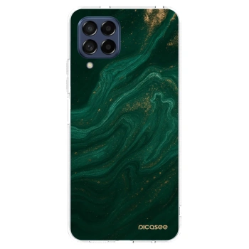 Picasee silikonowe przeźroczyste etui na Samsung Galaxy M53 5G - Green
