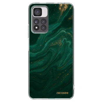 Picasee silikonowe przeźroczyste etui na Xiaomi Redmi Note 11 Pro+ 5G - Green