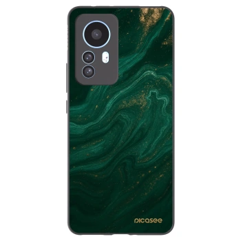 Picasee silikonowe czarne etui na Xiaomi 12T - Green